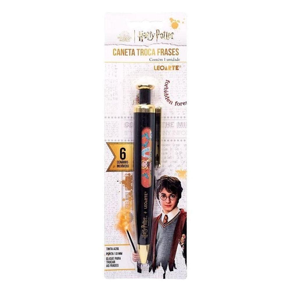 Caneta Esferográfica Harry Potter Troca Frases 97184pt 1.0mm - Leo&amp