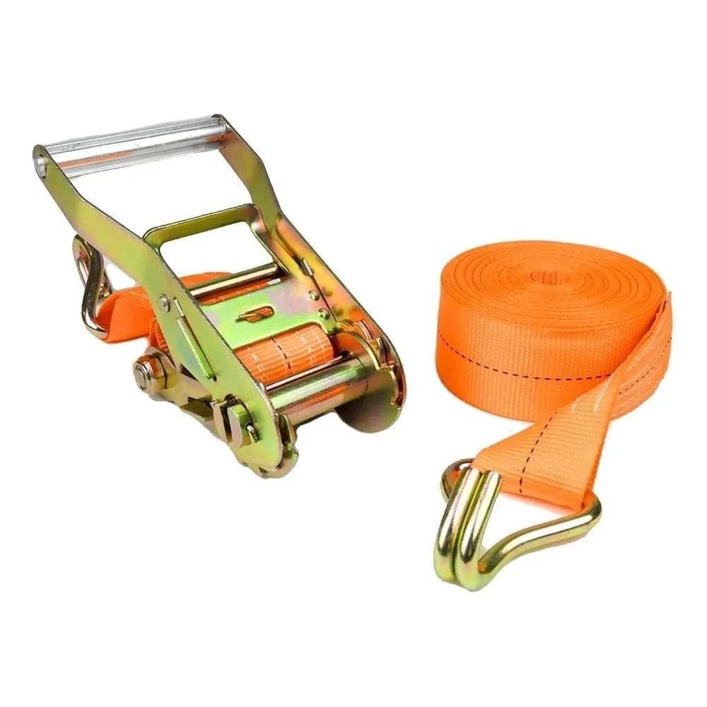 10X Kit Catraca + Cinta Amarração 1,5 Ton 4,5Mts Rabicho J