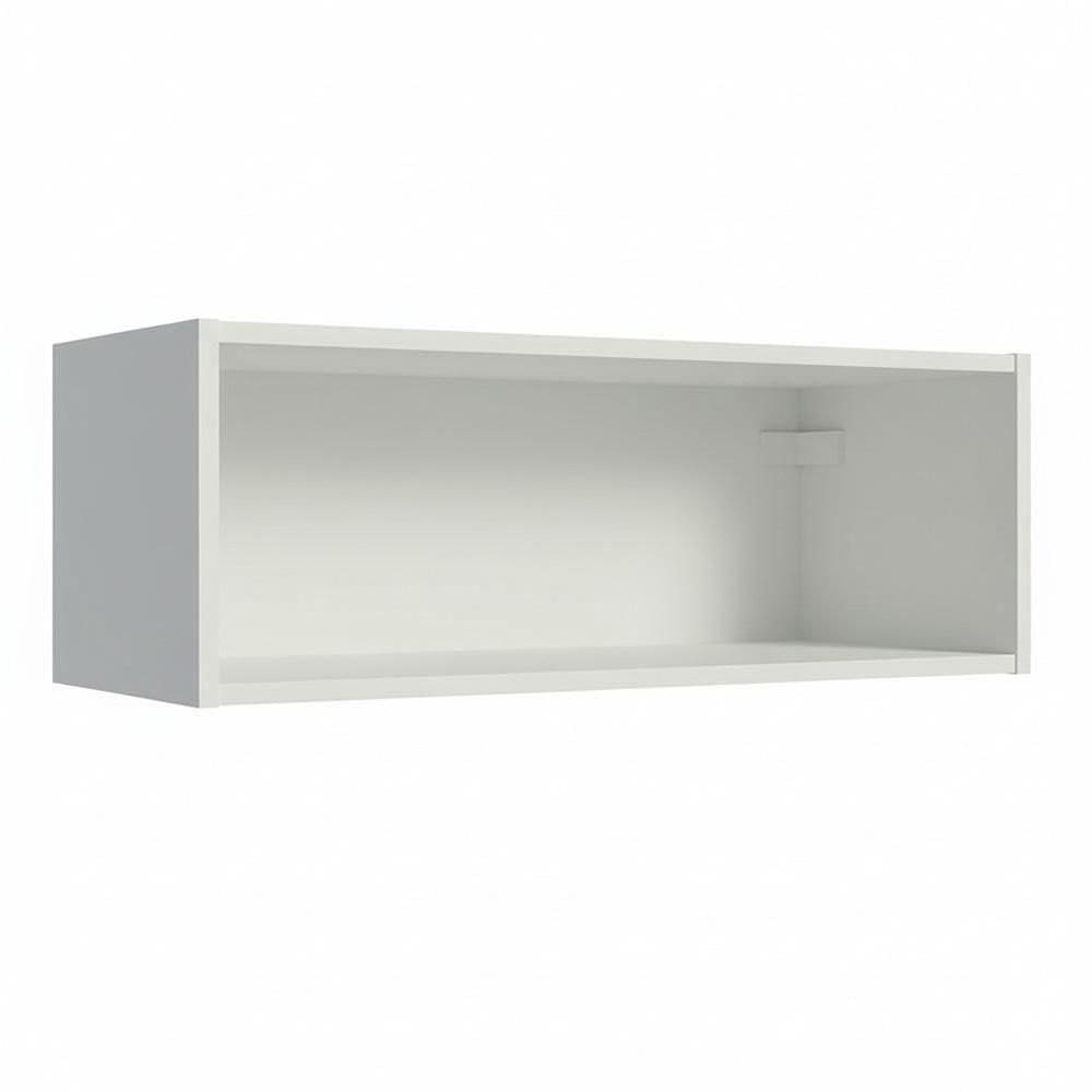 Armário Aéreo Com Nicho Aberto 60cm Branco Emilly Madesa