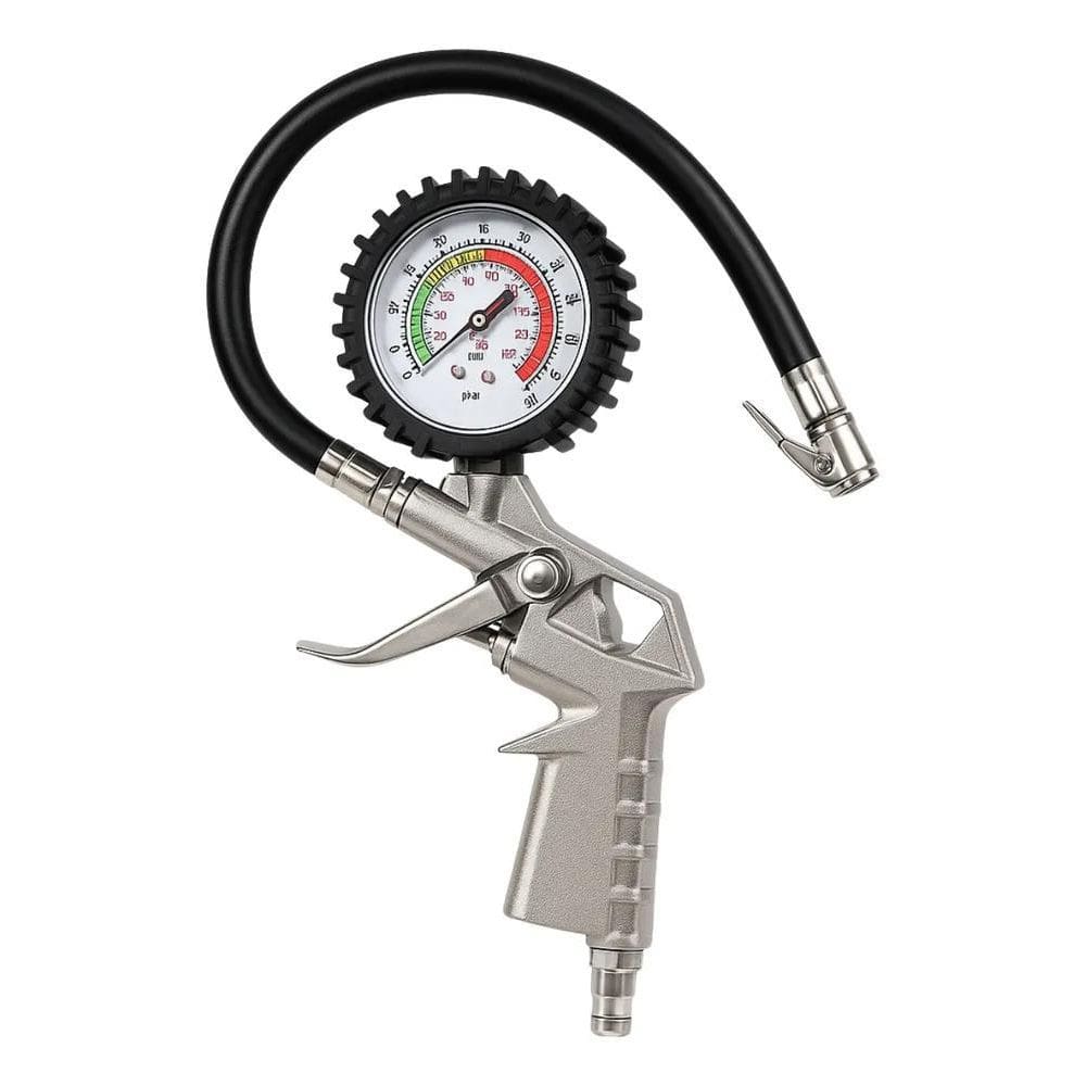 10X Calibrador De Pneus Profissional Com Manômetro 220 1/4