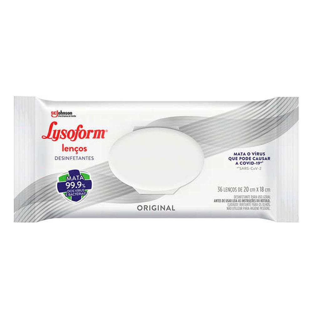 Lenços Desinfetantes Lysoform 36 Unidades