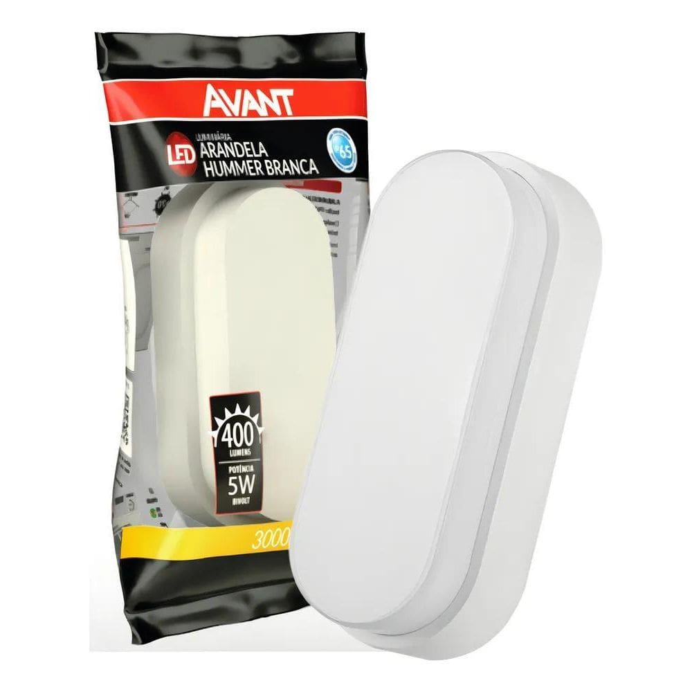 10X Arandela Led Hummer Branca 5W 3000K Ip65 Avant