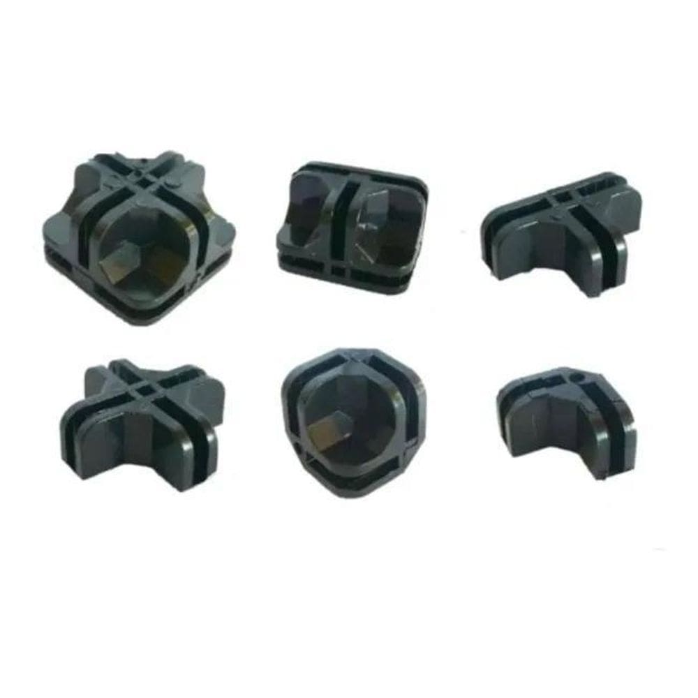 10X Conectivo Conector Balcão De Vidro Ou Aramado 100 Peças