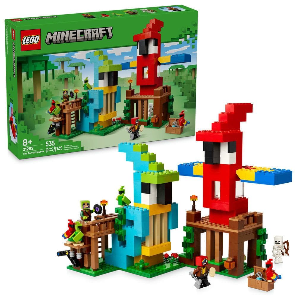 Blocos de Montar - Minecraft - As Casas dos Papagaios LEGO DO BRASIL