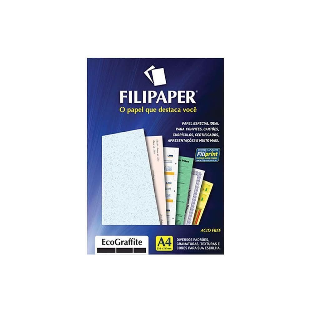 Papel Ecograffite Cristal A4 210X297Mm 90G Filipaper 100Fls