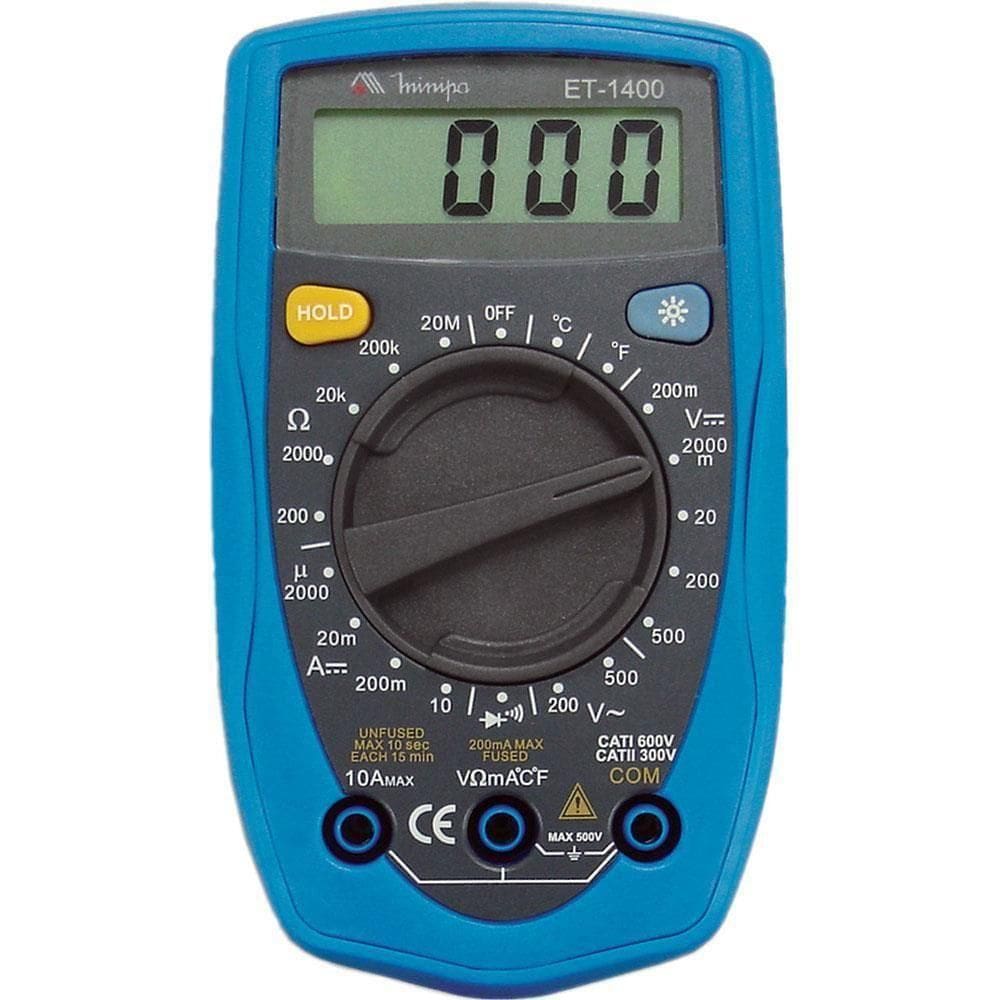 Multímetro Digital - Et1400 - Minipa Multimetro Digital Et-1400 Minipa