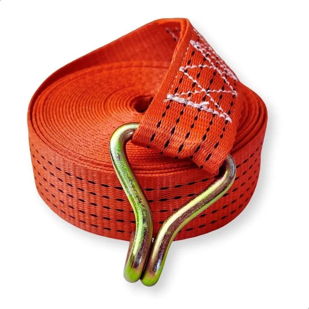 10X Cinta Fita 5 Toneladas 50Mm 9Mt Amarrar Carga Reforçada