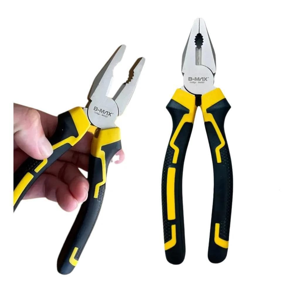 10X Alicate Universal 8 Aço Emborrachado Eletricista Mecani