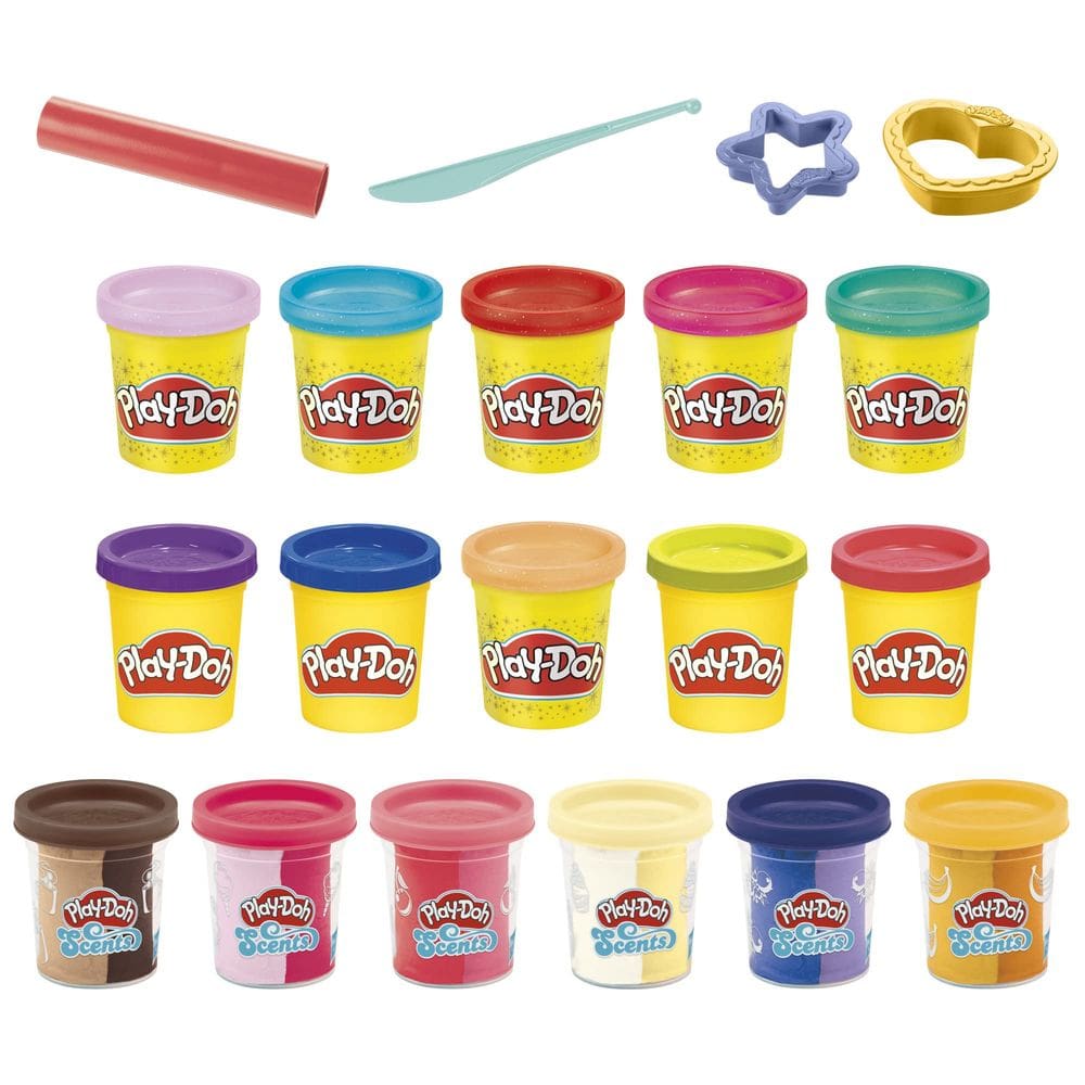 Brinquedo de artes e ofícios Play-Doh Sparkle and Scents Kids 3+
