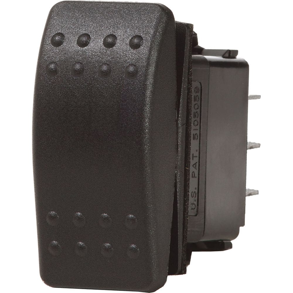 Interruptor Blue Sea 7933 Contura II SPDT Preto (LIGADO) -DESLIGADO- (LIGADO)