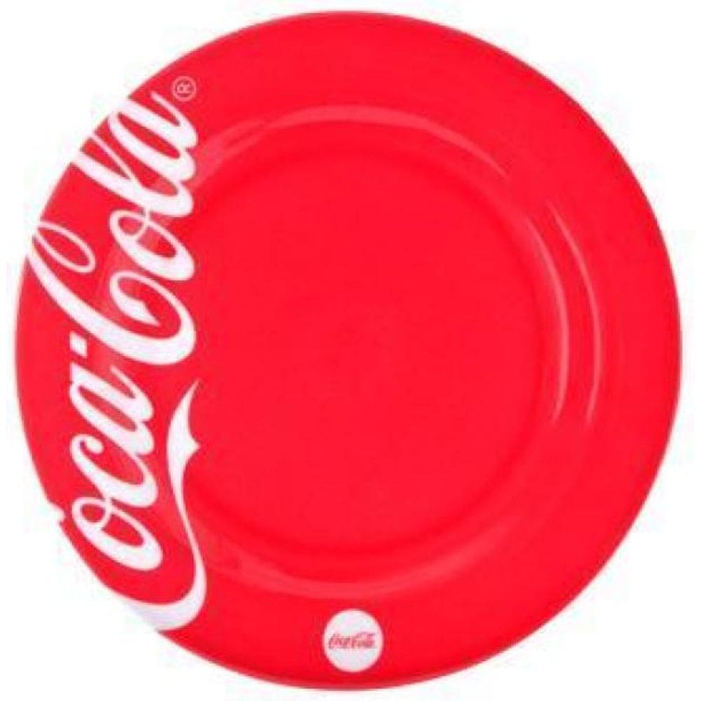 Prato Raso Melanina Coca Cola Vermelho 25Cm  9505006
