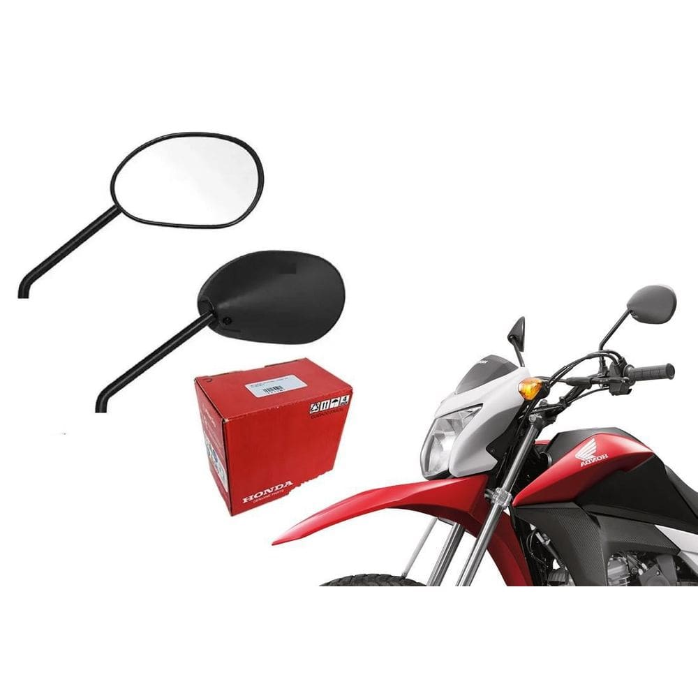 Par Retrovisor Honda Nxr Bros 125 150 160 De 2009 Ate 2021