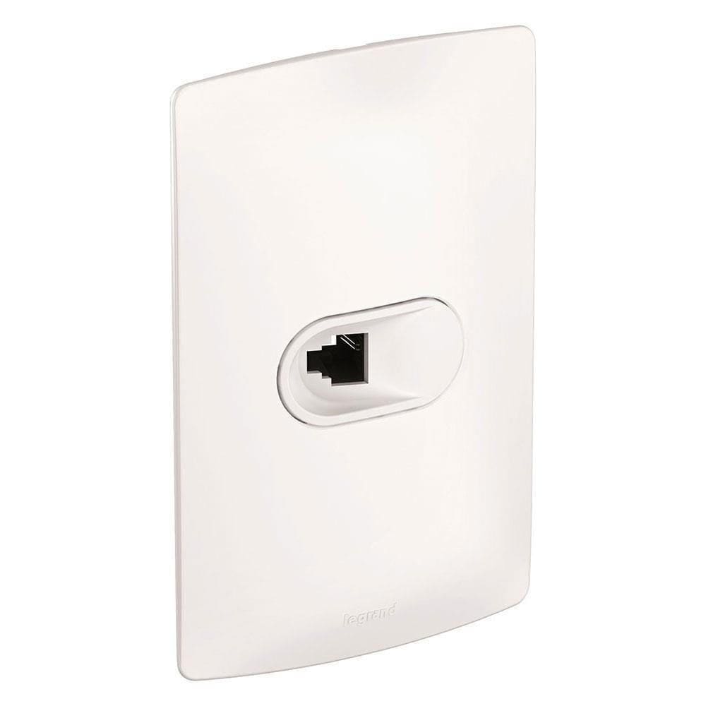 Tomada Telefone Rj11 2 Fio 4x2 Branco Nereya - 663172 - Pial-plus Tomada Tel Rj11 2fio 4x2 Br Nereya Pial
