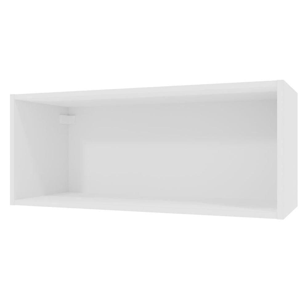 Armário Aéreo Para Quarto 80 Cm Nicho Aberto Branco Neo Madesa