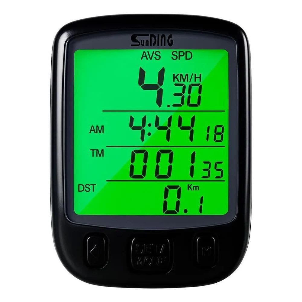 10X Ciclocomputador Velocímetro Com Luz Noturna Bike Bicicl