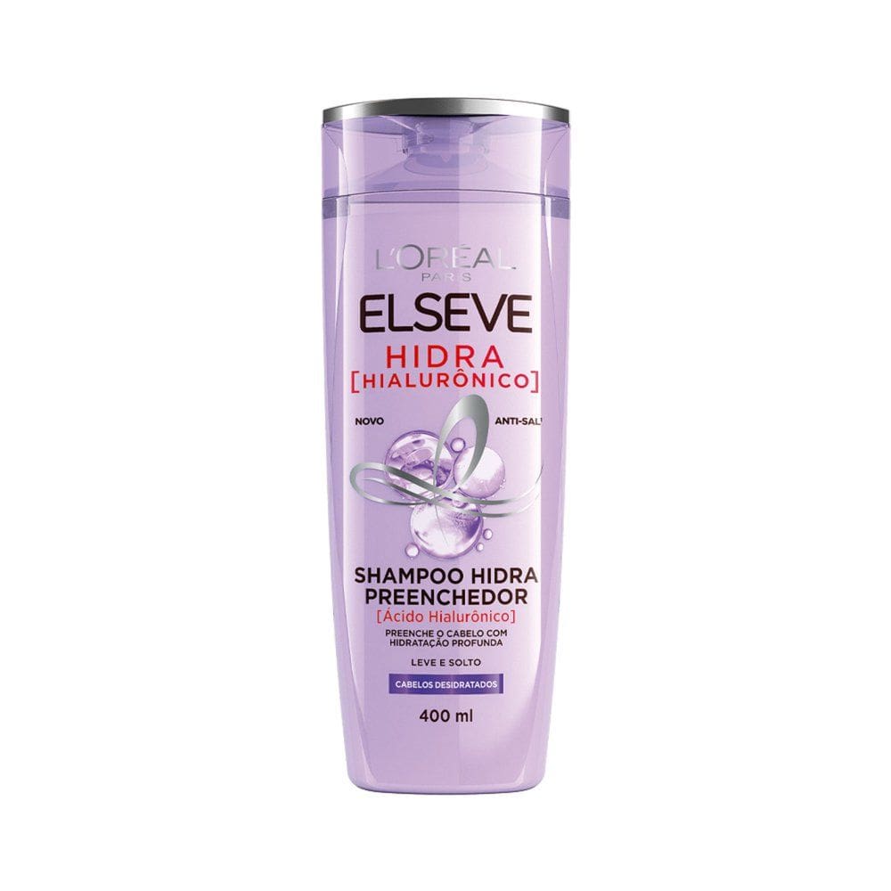 Shampoo Preenchedor L`Oréal Paris Elseve Hidra Hialurônico 400ml