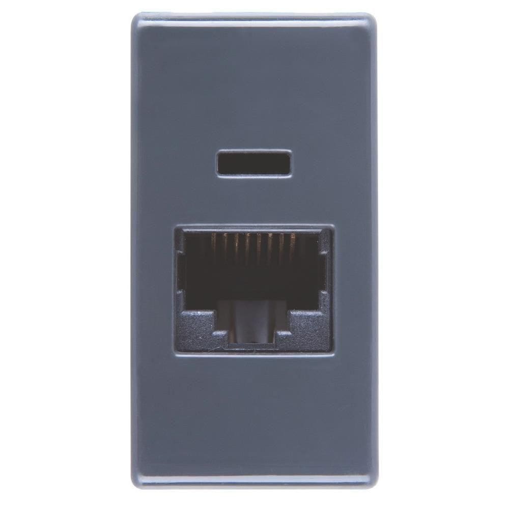 Tomada Rj 45 Cat6 Garfite - 57215-056 - Tramontina Tomada Rj 45 Cat6 Garfite Tramontina 57215-056