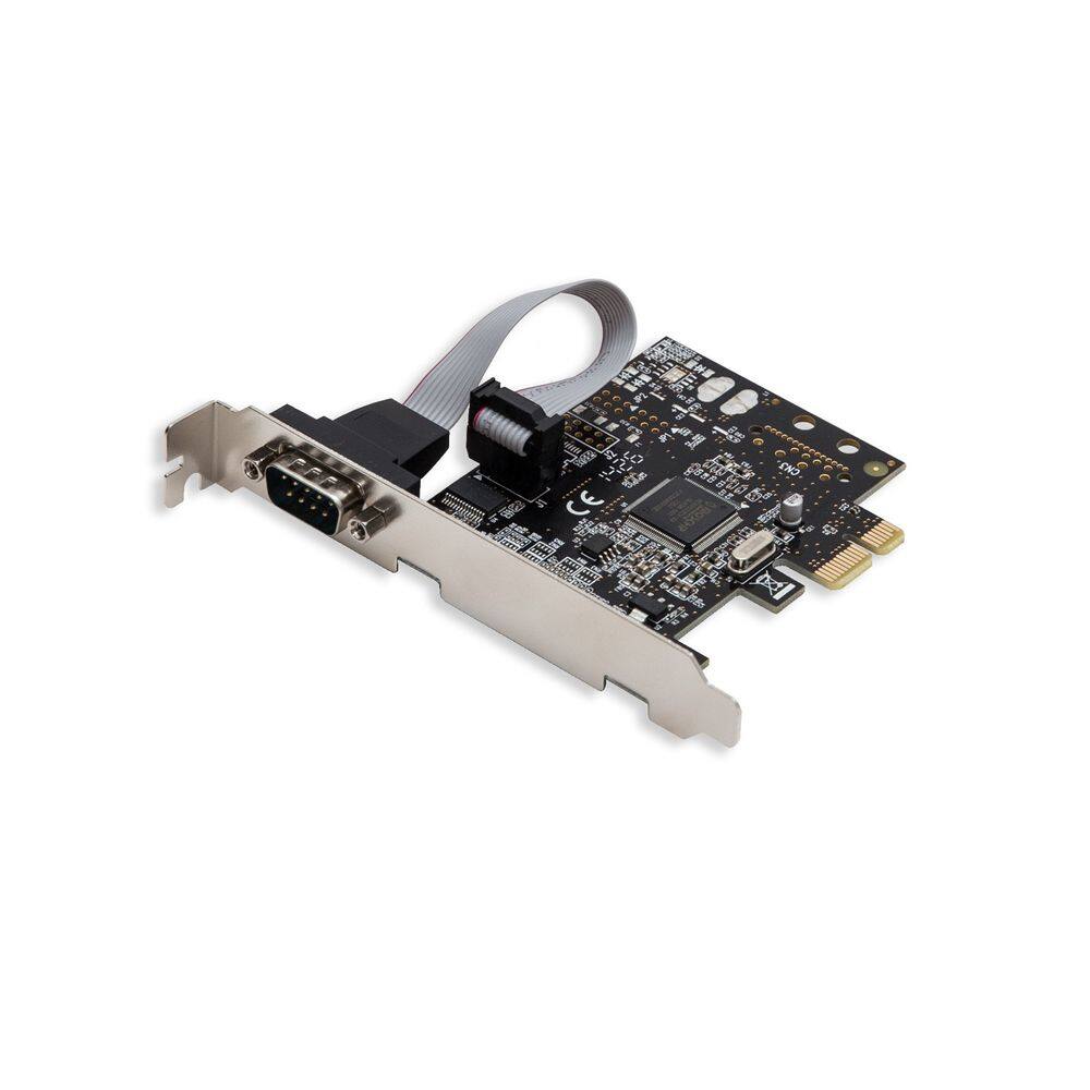 Placa de entrada/saída Syba Single Port PCIe RS232 Serial Adapter