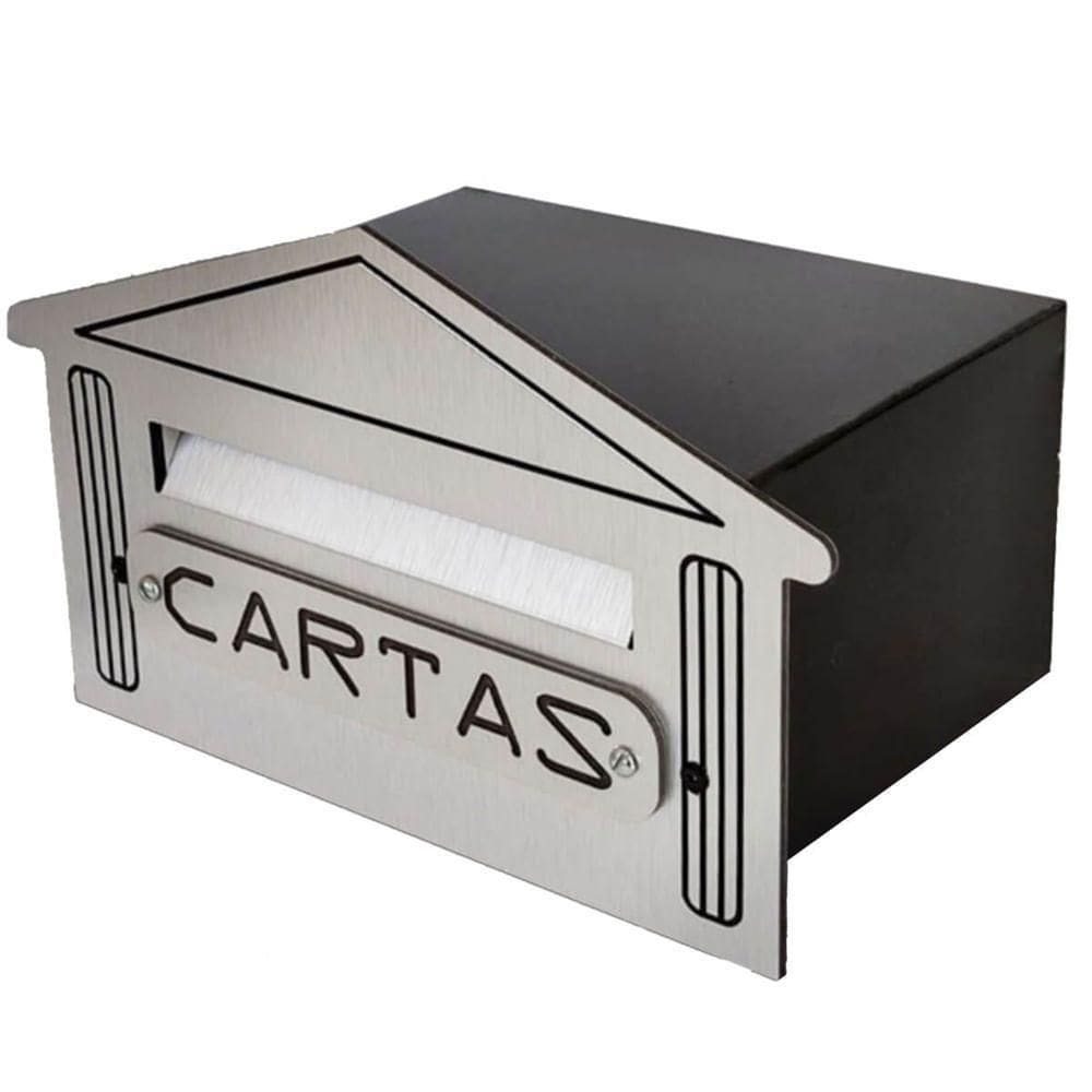 Caixa De Correio Em Acm 4n Aço Escovado - 500-4 - Numeral