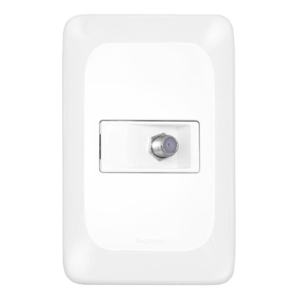 Tomada Antena De Tv Tipo F 4x2 - Lgx060 - Pial Tomada Antena De Tv Tipo F 4x2 Pial Pop - Lgx060 - Pial