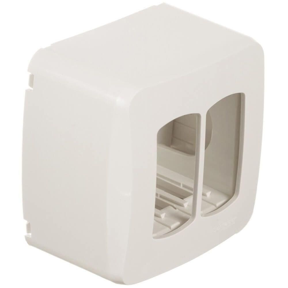 Caixa De Sobrepor Para 2 Módulos Miluz - S3b76020 - Schneider Caixa De Sobrepor Para 2 Modulo Schneide