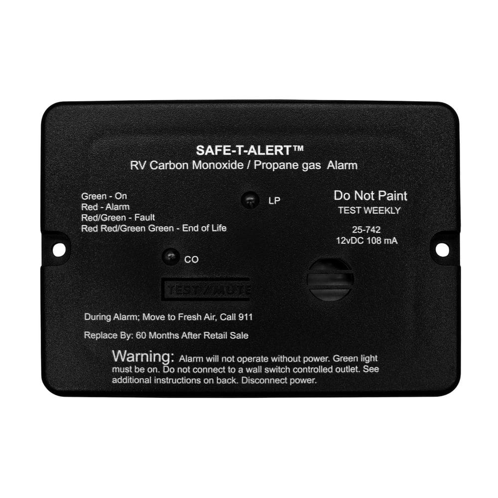 Alarme de gás Safe T Alert 25-742-BL Dual LP/CO 12V