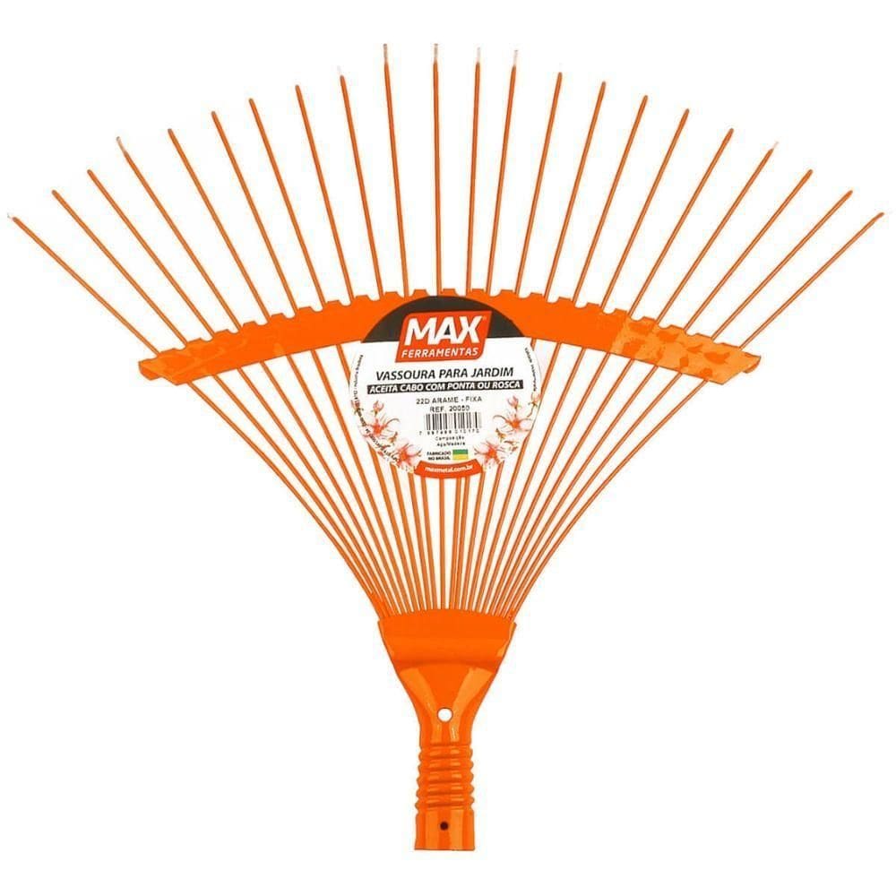 Vassoura De Arame Metálica 22 Dentes Fixa - 20050 - Max