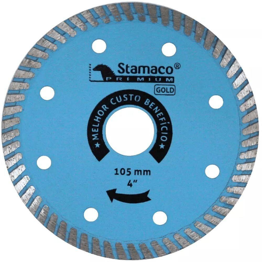 Disco Diamantado Porcelanato 105mm Premium Gold - 4110 - Stamaco Disco Diam.porcelanato 110mm Prem.gold 004110.