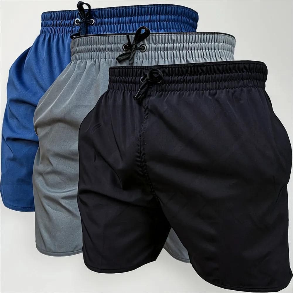 10X Kit 3 Shorts E Bermuda Treino Academia