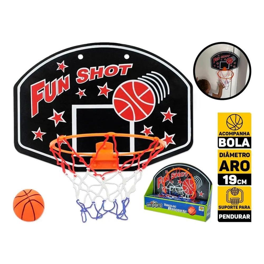 10X Cesta De Basquete Infantil Mini Tabela Brinquedo Com Bo