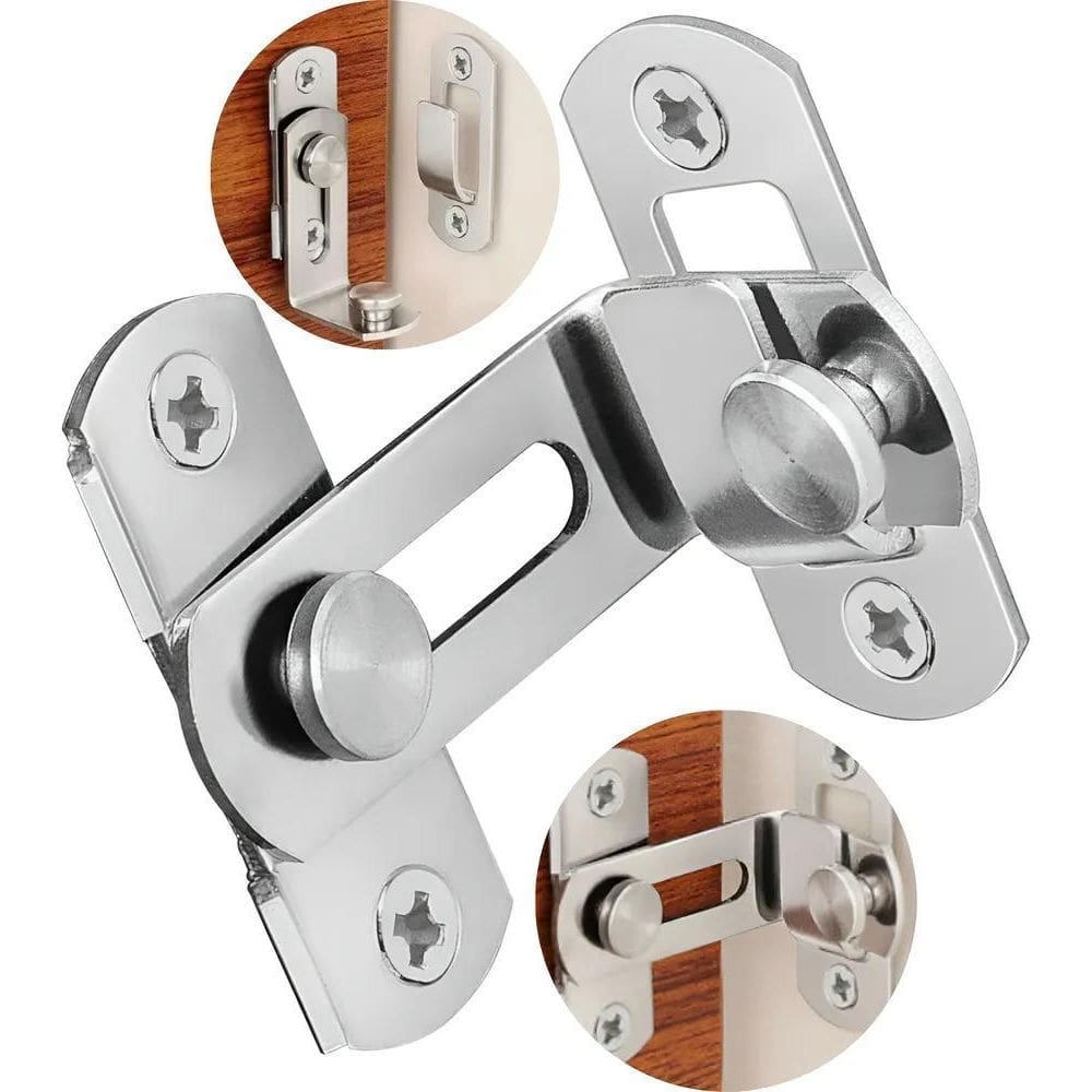 10X Fechadura Tranca Porta Janela Correr Trinco Angular 90