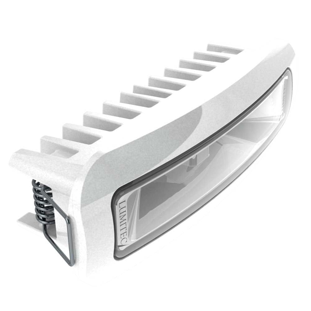 Caixa branca Spreader Light Lumitec Capri3 branca sem escurecimento