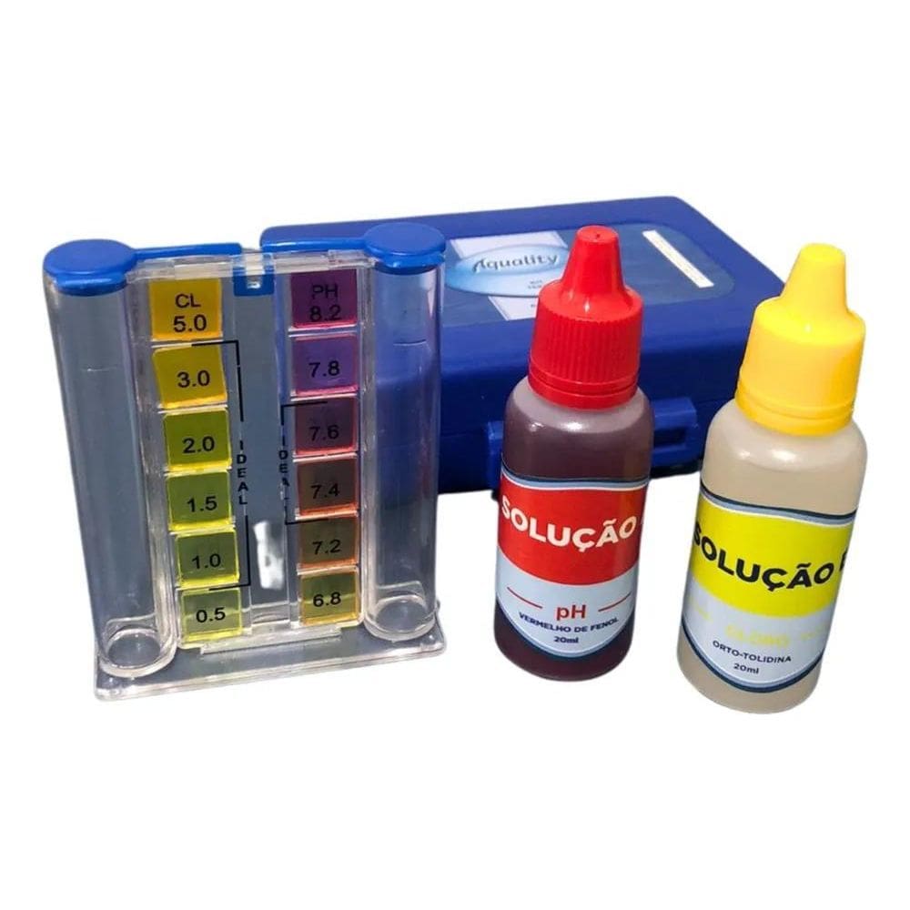 10X Kit Teste Medidor De Ph E Cloro Para Água De Piscinas