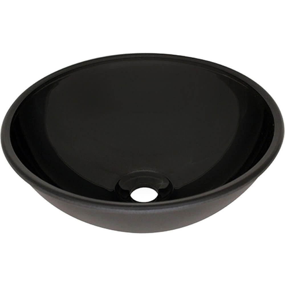 Cuba De Vidro Redonda 290mm Preta - 556 - Prismatic