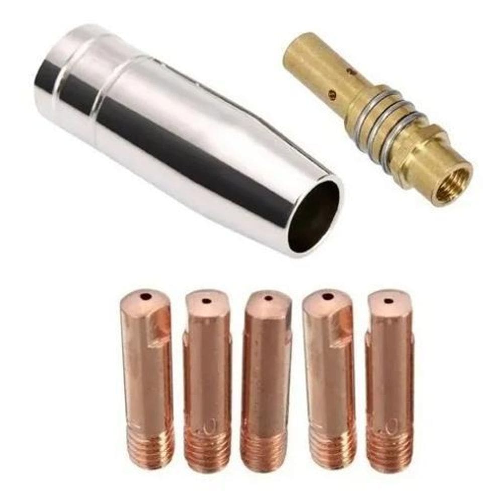 10X Kit Tocha Solda Migflex 160/250 Bocal Difusor Bico 0,8M