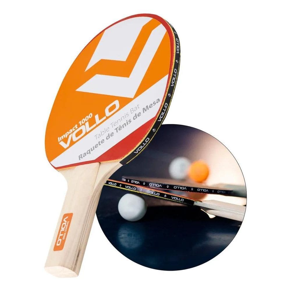 10X Raquete De Tênis De Mesa Ping Pong Impact 1000 Vollo