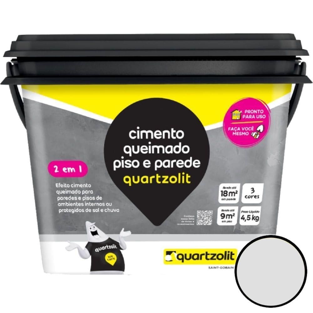 Cimento Queimado 4,5 Kilos - Quartzolit Cimento Queimado - 0541.00110.0001cx - Quatzolit