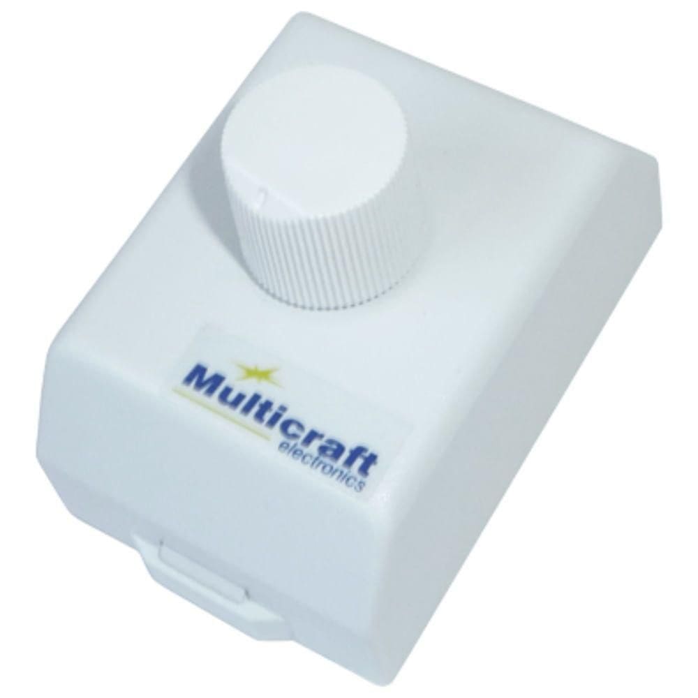 Controle Para Ventilador Comercial - Dimmer Bivolt 300 Watts Branco - 80494 - Multicraft