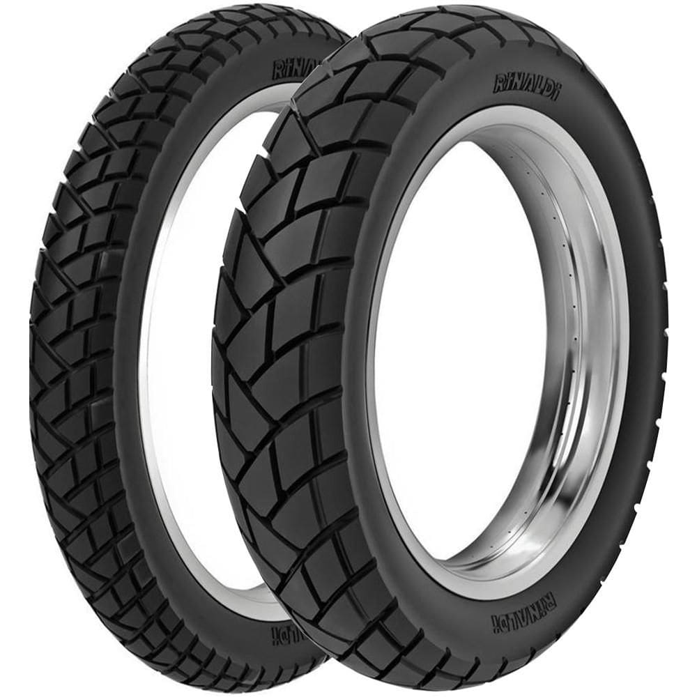 Par Pneu Bros 150 Xre 190 Crosser 150 120/90-17 + 90/90-19 R34 Rinaldi