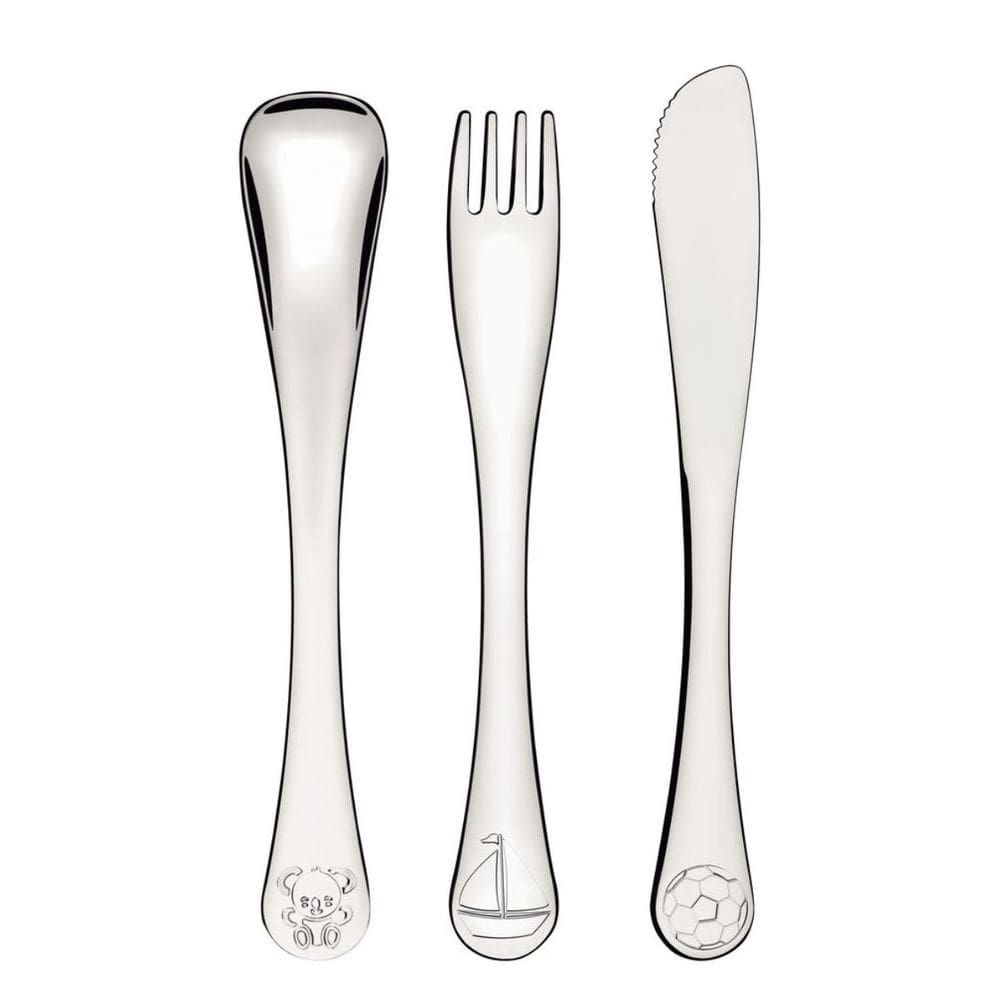 Talheres Criança Inox Le Petit +3 Anos Estampa Divertida Acabamento Brilhante Tramontina