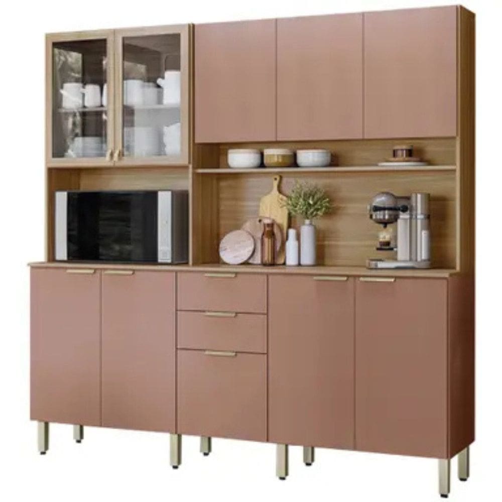 Cozinha Compacta 10 Portas 02 Gavetas Amora Demóbile