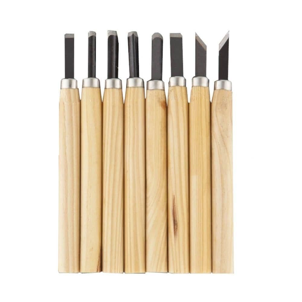 Formão Para Entalhar Com 8 Peças - 6xq - Excellent Formao P-entalhar C-08 Pcs Eda 6xq