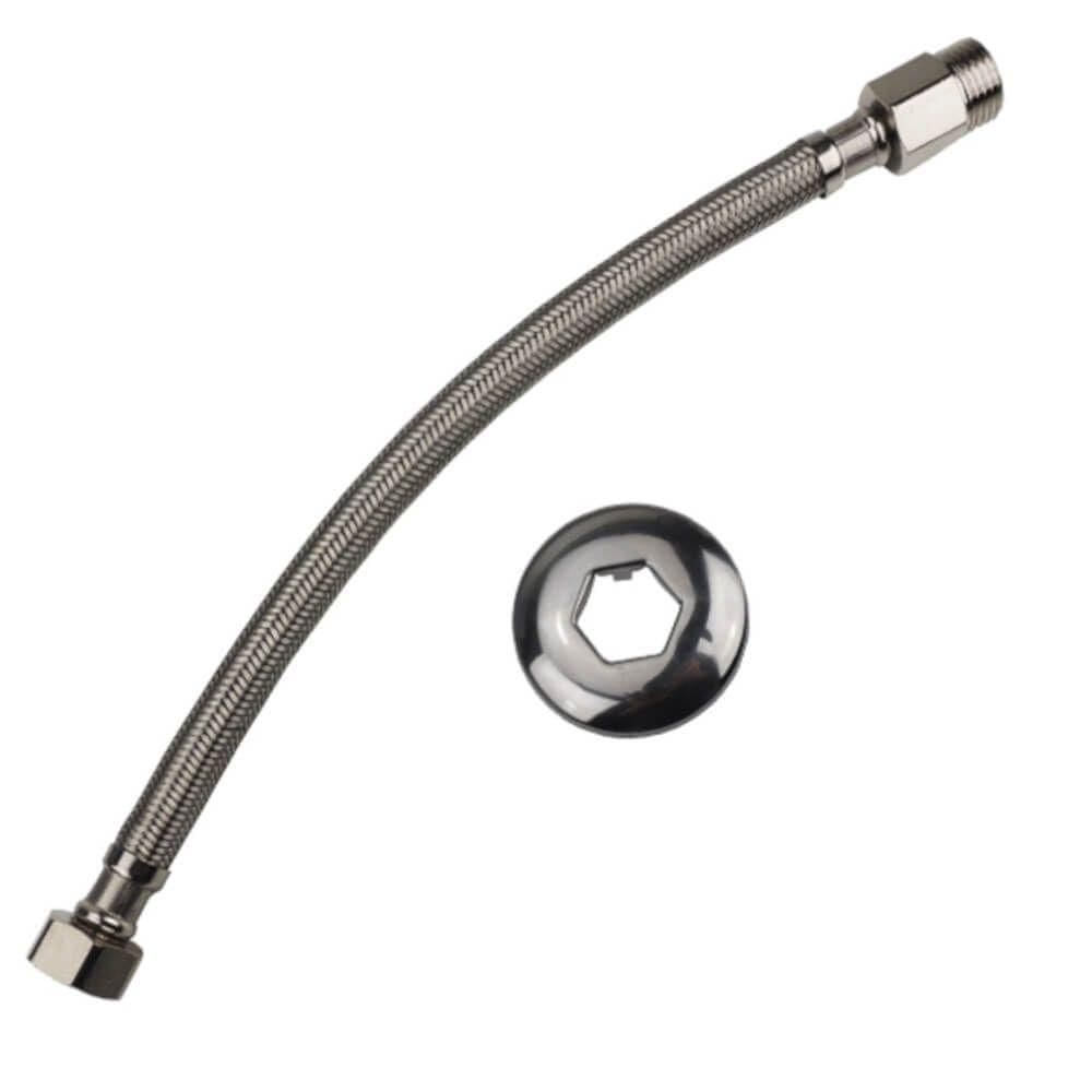 Engate Flexível Malha Inox 40cm - 7006 - Brasfort