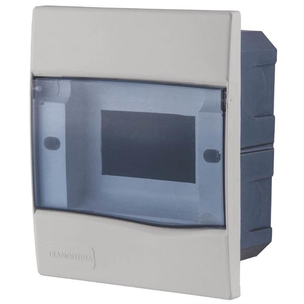 Quadro De Distribuição De Embutir 5 Din - 56300-001 - Tramontina Quadro Distribuicao Emb.5 Trans Tramonti