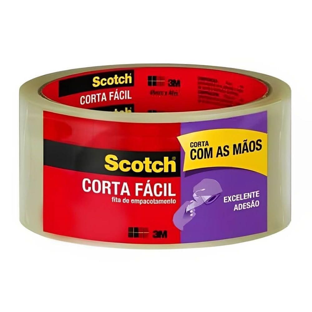 Fita Corta Fácil 45mm X 40m - Hb004590855 - 3m Fita Corta Fácil 45mm X 40m - Hb004590855