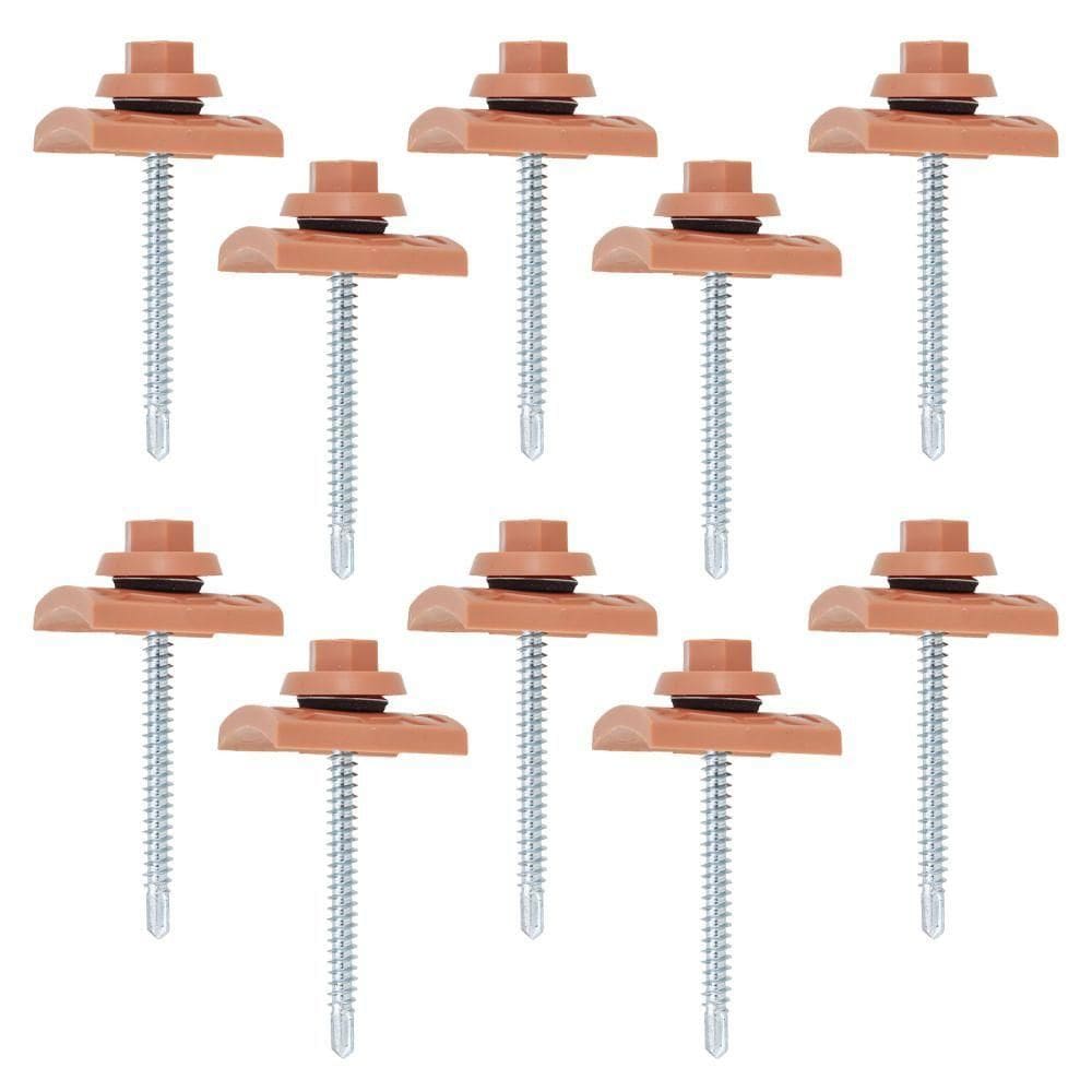Kit De Vedação E Fixação Para Telha Plan Cerâmica Com 10 Peças - 081180630021 - Permatti