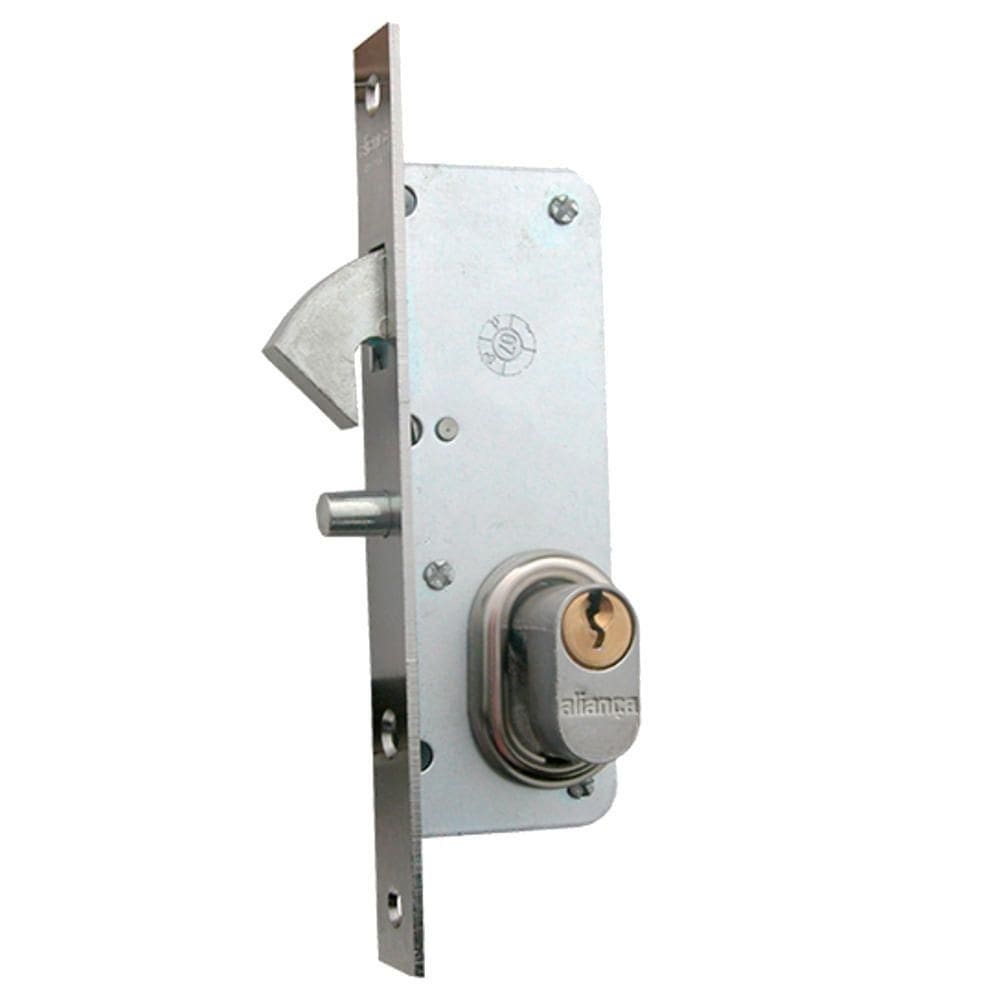 Fechadura Para Porta De Correr F1340 Cromado - 028220 - Aliança Fech.p-porta Correr F1340 Cr. - 028220 - Aliança