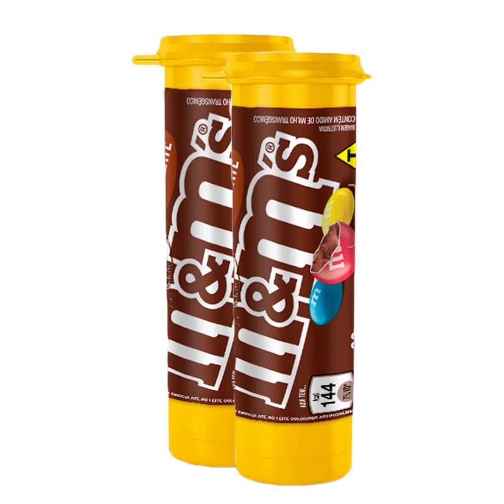 Kit 3X 30g Confeitos M&M Chocolate ao Leite Minis