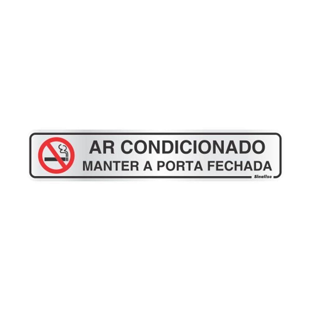 Placa de alumínio ar condicionado 100AN Sinalize