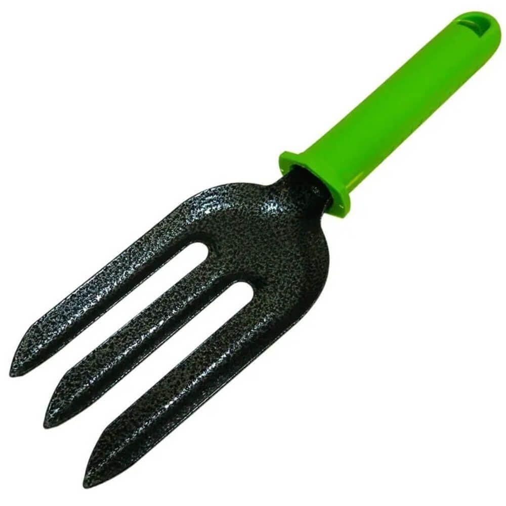 Garfo Com 3 Dentes 250mm Com Revestimento Protetor E Cabo Plástico - 623878 - Palisad Camping